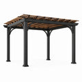 Pergola en bois et aluminium noir - 2026