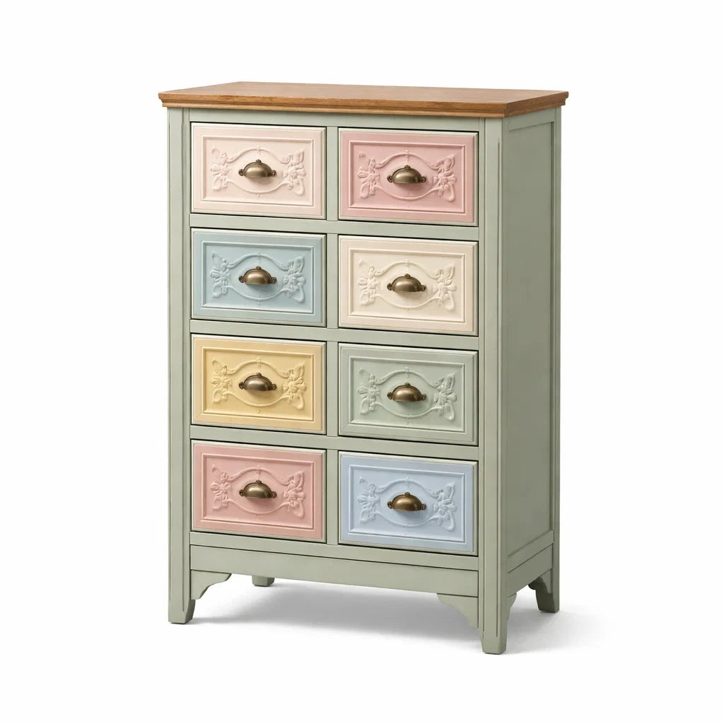 Commode avec tiroirs en MDF multicolore - 2026
