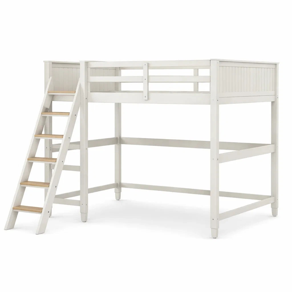 Lit mezzanine en bois de pin blanc - 2026