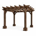 Pergola en bois massif brun 300x300x250 cm - 2026
