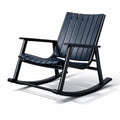 Fauteuil à bascule de terrasse en aluminium et polypropylène - 2026