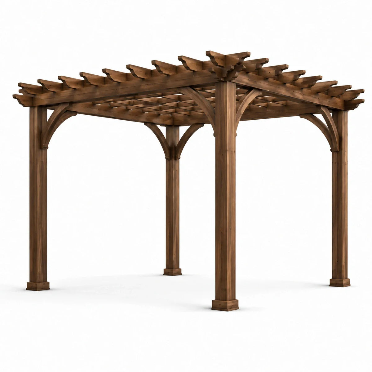 Pergola en bois 3x3 m marron - 2026