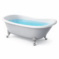 Baignoire îlot en acrylique blanche avec pieds en fonte - 2026