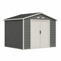 Abri de jardin en plastique gris et blanc 3x2m - 2026