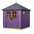 Abri de jardin en bois violet avec toit bitumé 200x200x250 cm - 2026