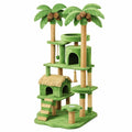 Arbre à chat en sisal vert avec cocotiers - 2026