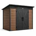 Abri de jardin en composite bois-plastique avec double porte - 2026