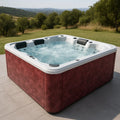 Jacuzzi extérieur 6 places en acrylique Blanc/Rouge - 2026