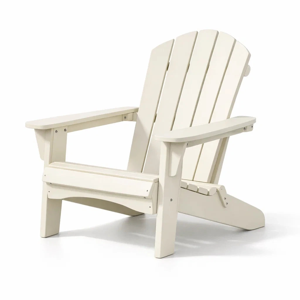 Chaise adirondack en plastique beige - 2026