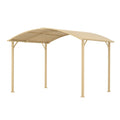 Abri voiture en aluminium et polycarbonate beige 500x300x240 cm - 2026