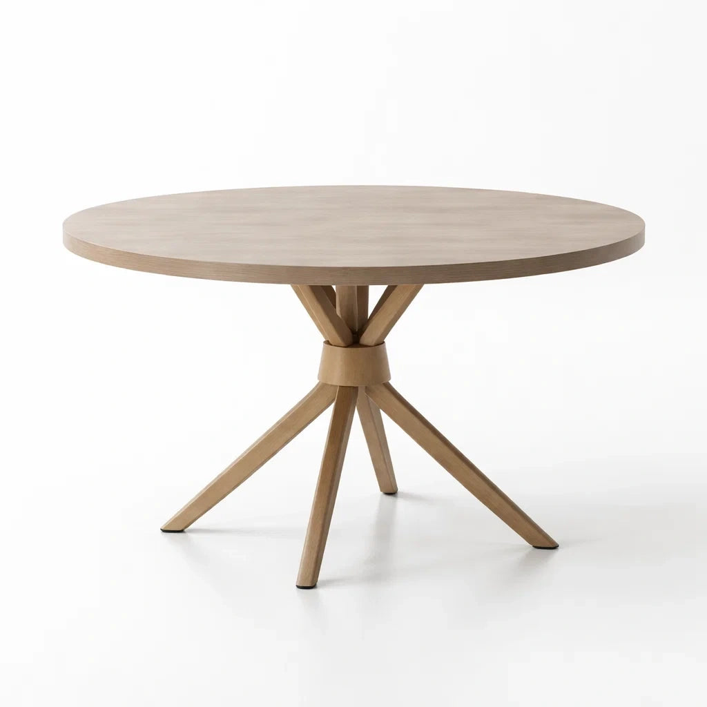 Table ronde en bois de chêne 120 cm hauteur 75 cm - 2026