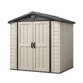 Abri de jardin en résine beige 213 x 124 x 210 cm - 2026