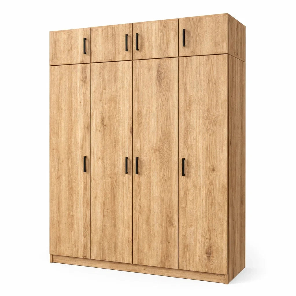 Armoire en Bois avec 6 Portes et Compartiments - 2026