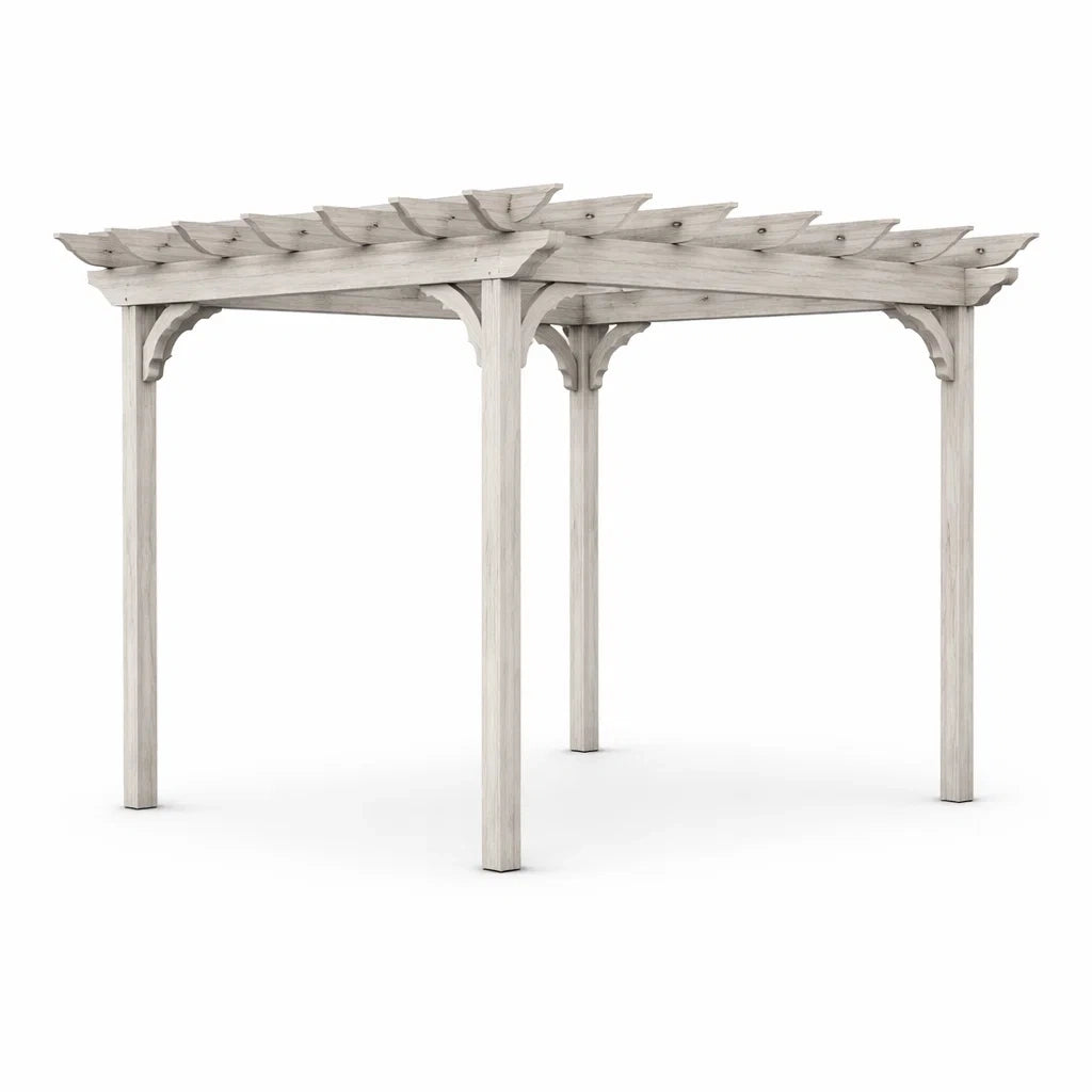Pergola en bois gris clair - 2026