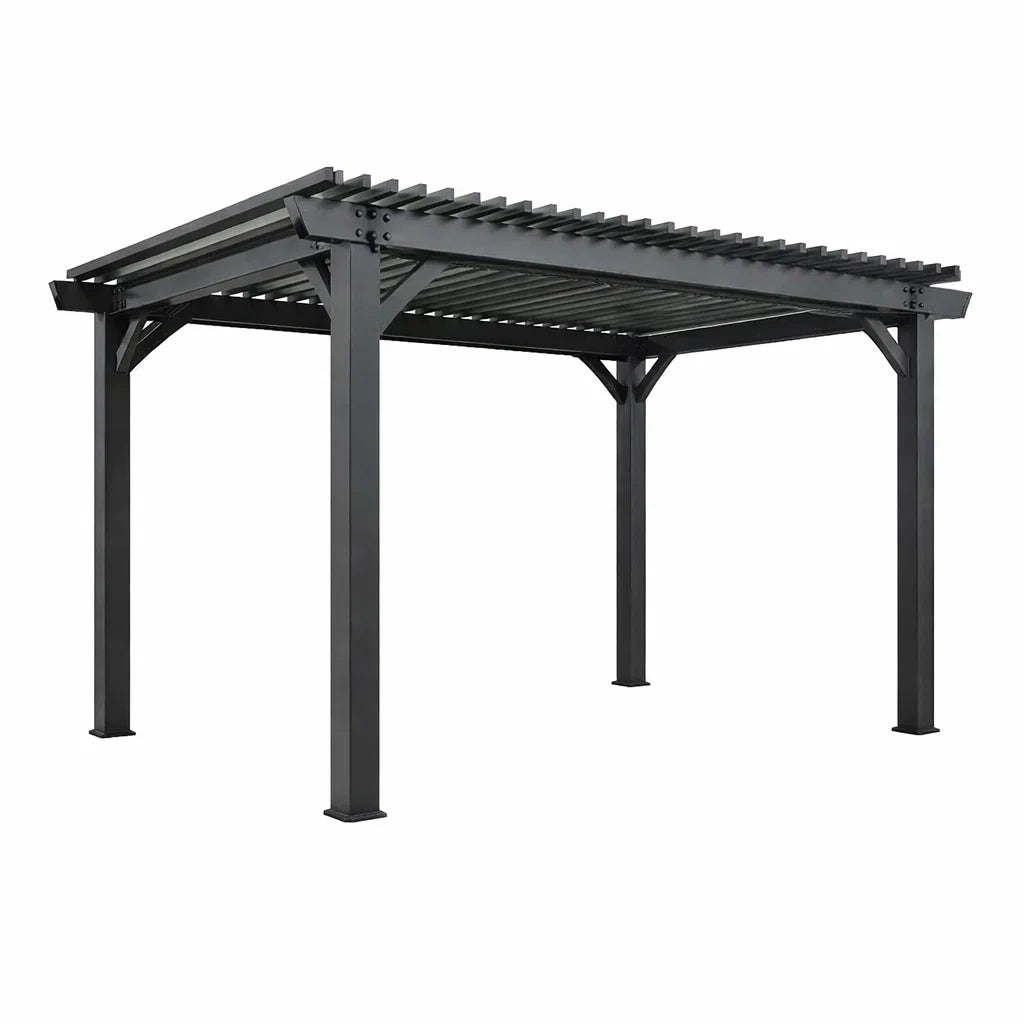 Tonnelle de jardin en métal noir - 2026