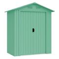 Abri de jardin en acier vert 213x130x173 cm - 2026