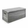 Coffre de rangement en bois composite avec renforts métalliques - 2026