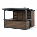 Kiosque bar de jardin en bois et métal - 2026