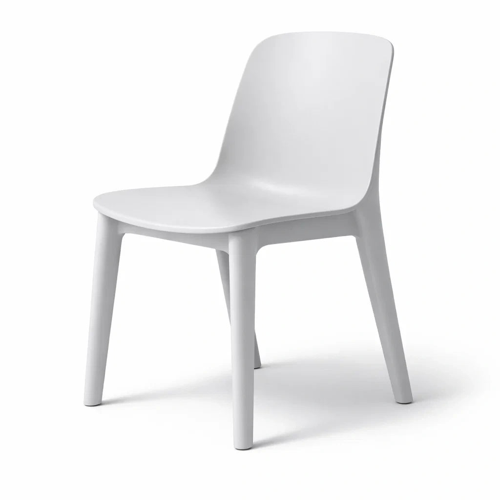 Chaises de salle à manger en polypropylène blanc - 2026