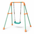 Balançoire pour enfant d’extérieur en acier vert et orange 150 x 180 x 200 cm - 2026