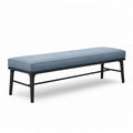 Banc en tissu bleu avec cadre en métal - 2026
