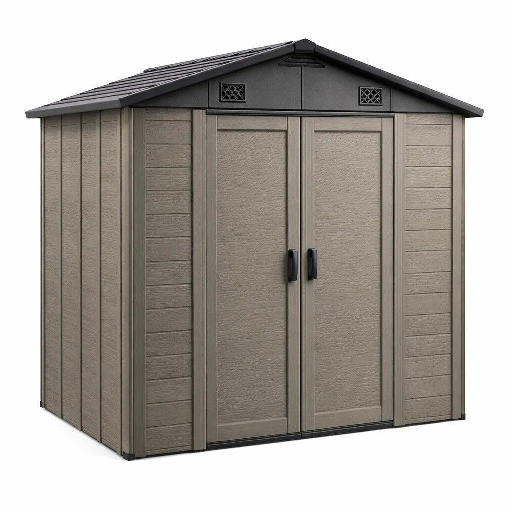 Abri de jardin en résine Gris Noir - 2026