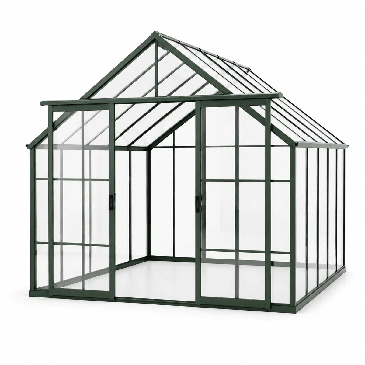 Serre de jardin en aluminium avec verre trempé 4mm 300x300x240 cm - 2026