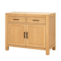 Buffet en bois mdf chêne avec tiroirs et portes 90x40x85 cm - 2026