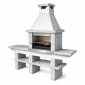 Barbecue en granit avec grille en acier inoxydable - 2026