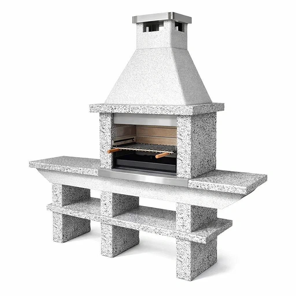 Barbecue en granit avec grille en acier inoxydable - 2026
