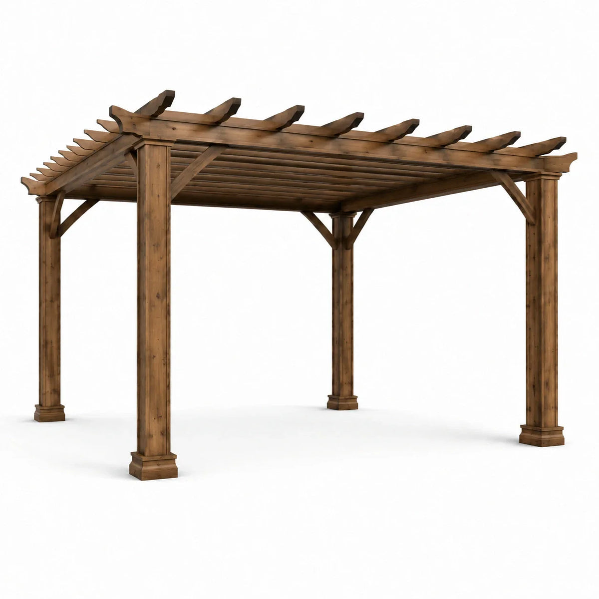 Pergola en bois de pin traité 300x300x240 cm marron - 2026