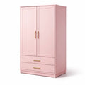 Armoire en bois rose avec portes et tiroirs - 2026