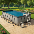Piscine tubulaire rectangulaire en PVC avec échelle et système de filtration - 2026