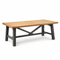 Table rectangulaire de jardin en bois et métal 200 cm - 2026
