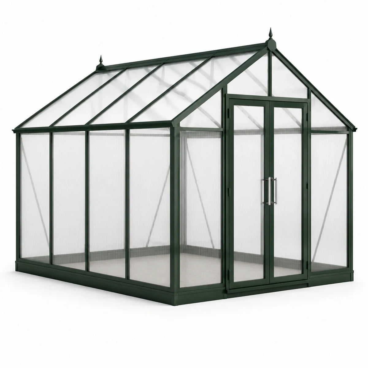 Serre de Jardin en Aluminium avec Panneaux en Polycarbonate 250x190x195 cm - 2026