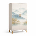 Armoire en mdf avec motif montagne 180x80x50 cm - 2026