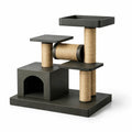Arbre à chat en bois mdf avec plateformes et griffoirs en sisal - 2026