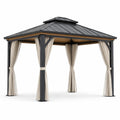 Pavillon en aluminium et acier avec rideaux en polyester 300x400cm - 2026
