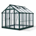 Serre en aluminium avec panneaux en polycarbonate vert - 2026