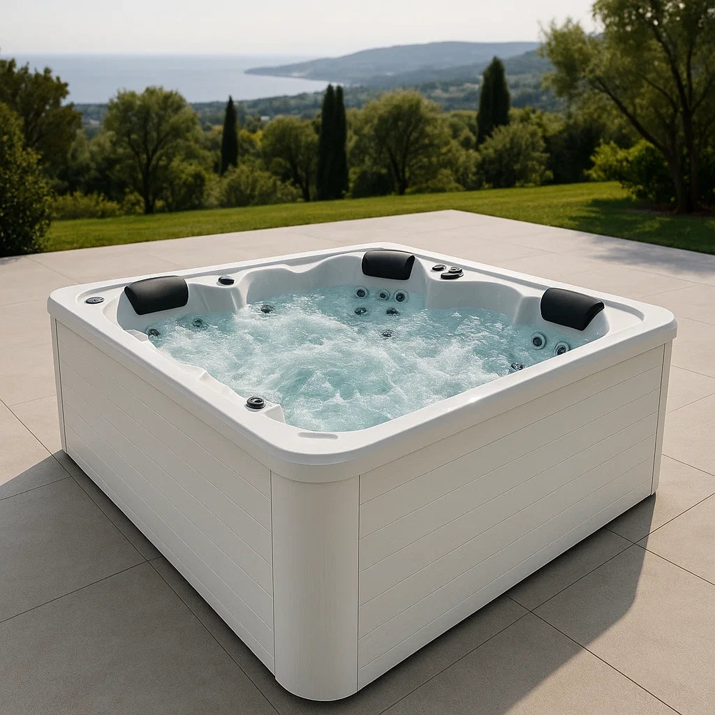 Spa d'extérieur 4 personnes en acrylique avec jets hydromassants - 2026