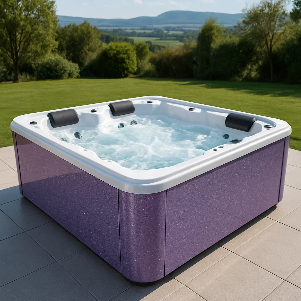 Jacuzzi Extérieur 6 Places Acrylique Violet - 2026