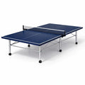 Table de chevet pliable en métal bleu avec filet 274x152.5X76 cm - 2026