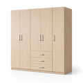 Armoire en Bois avec Portes et Tiroirs en Chêne Clair - 2026