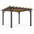 Pergola en aluminium et bois de pin 300x300x250 cm - 2026
