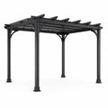 Pergola en aluminium gris avec peinture thermolaquée - 2026