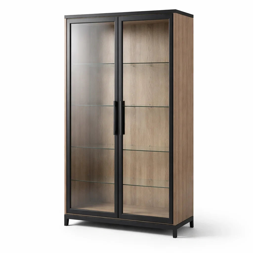 Vitrine en bois et verre trempé - 2026