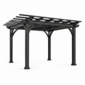 Pergola en aluminium noir 300 cm x 300 cm - 2026