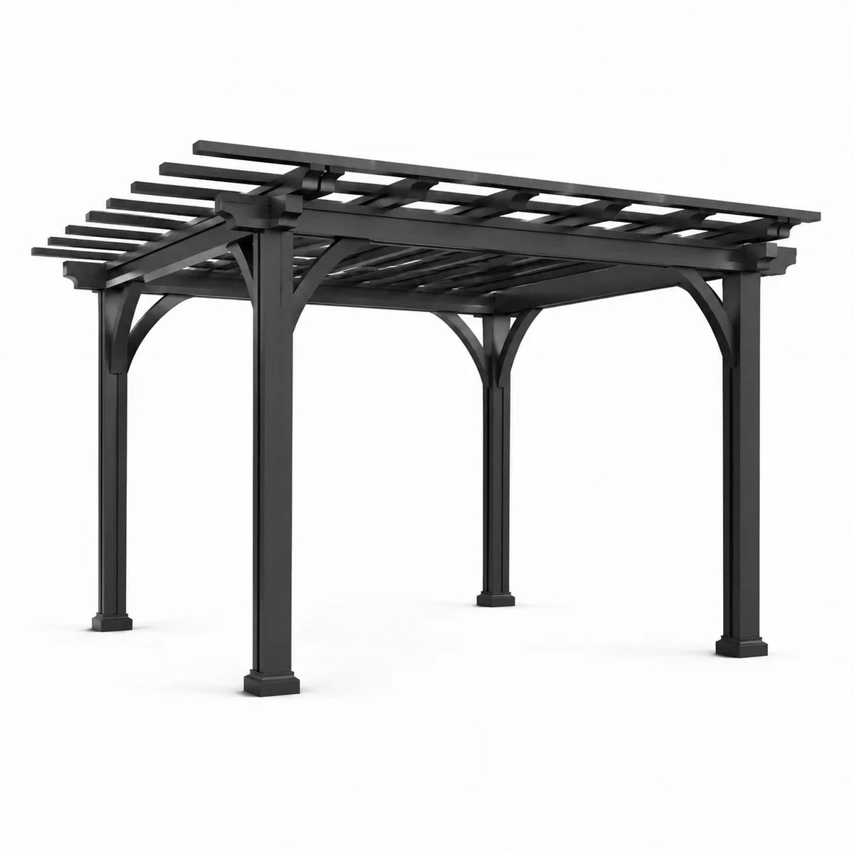 Pergola en aluminium noir 300 cm x 300 cm - 2026