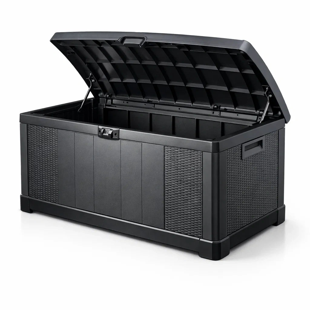 Coffre de rangement de jardin en polypropylène noir - 2026