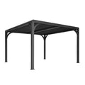 Pergola de jardin en aluminium noir 300 cm x 400 cm x 250 cm - 2026